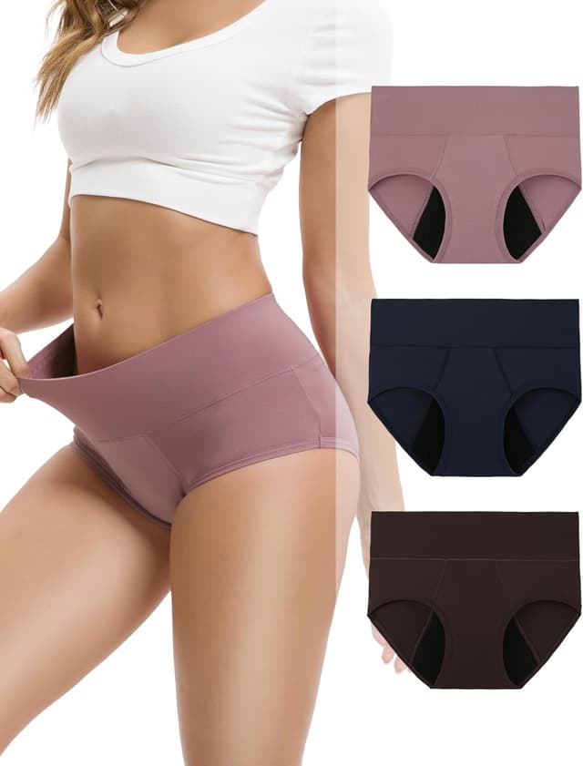 Detalle de Culotte menstruelle INNERSY Flux trois (lot de 3) bambou lavable – flux abondant