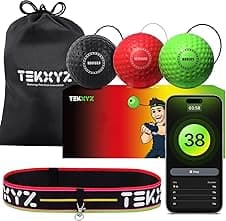 Detalle de TEKXYZ Reaction Ball 3-pack for boxing training 🥊