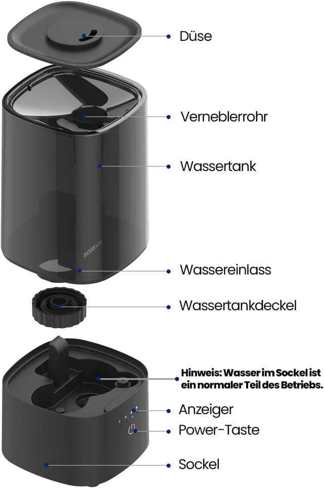 Thumbnail 6 de Roeskm Luftbefeuchter 2,0 L für Schlafzimmer