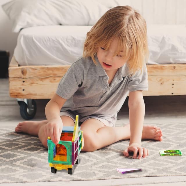 Thumbnail 5 de NEOFORMERS Magnetic Tiles Car Kit 4PCS