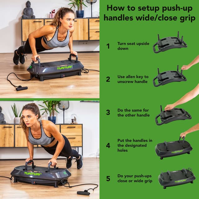 Thumbnail 3 de Tunturi Cardio Fit V20 Plataforma vibratoria 15 Kg 📢