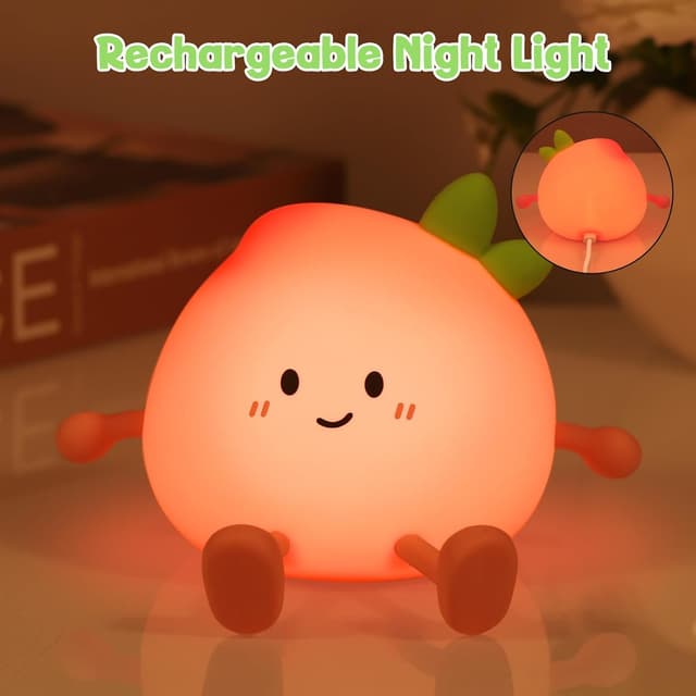 Thumbnail 5 de Wrischan Luz Nocturna Infantil Durazno recargable