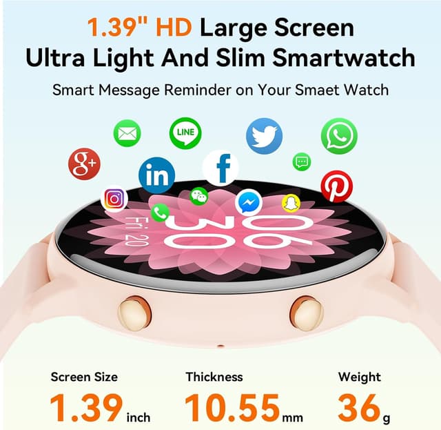 Thumbnail 1 de Hwagol Smart Watch 1.39" fitness tracker