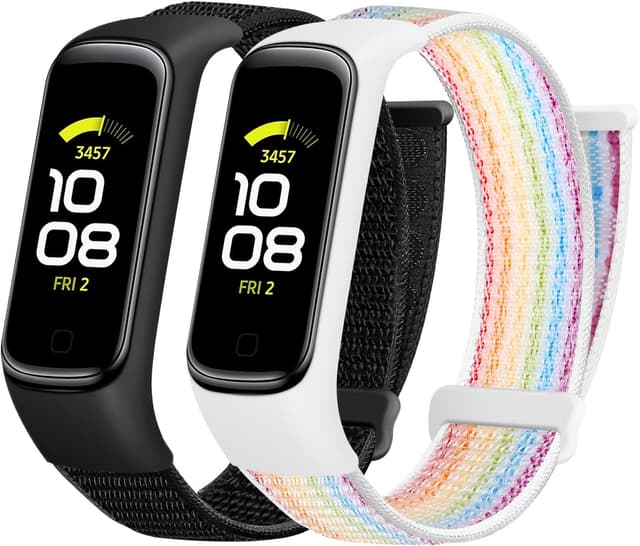 Detalle de Huamanlou Nylon-Armband kompatibel mit Samsung Galaxy Fit 2 (Sport-Ersatzarmband)