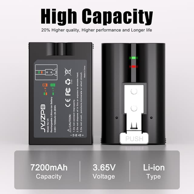 Detalle de 7200mAh JYJZPB Ring quick release battery