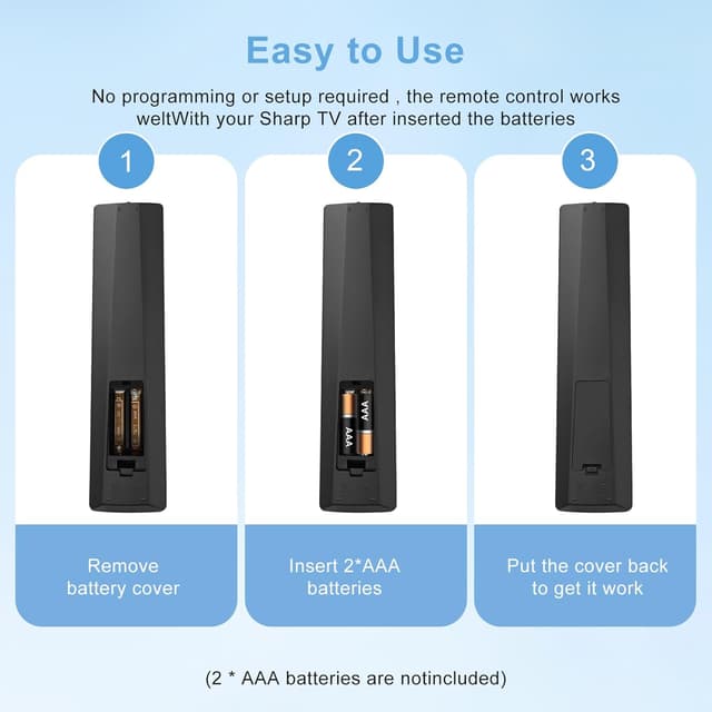 Thumbnail 6 de Sharp Aquos Replacement Remote 2‑shortcut universal