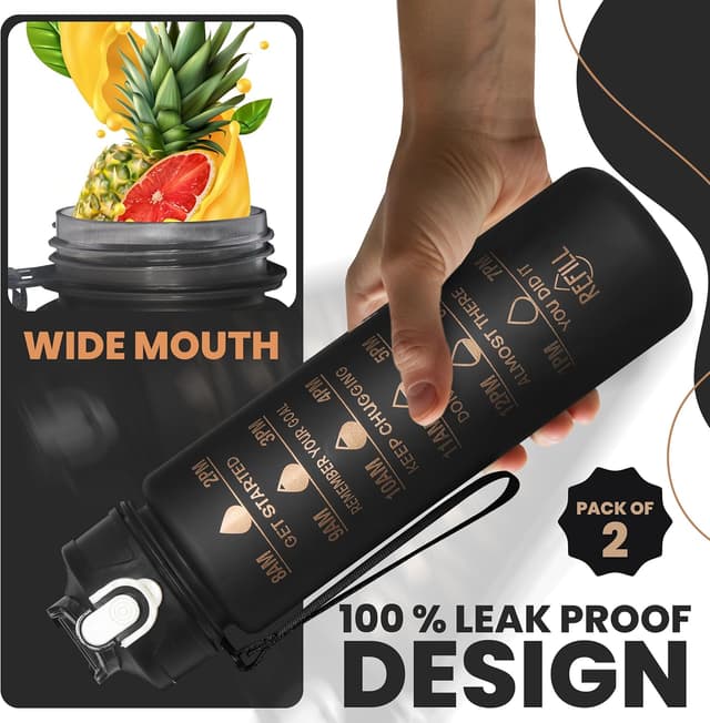 Detalle de Aqua Homie 750ml leakproof water bottles