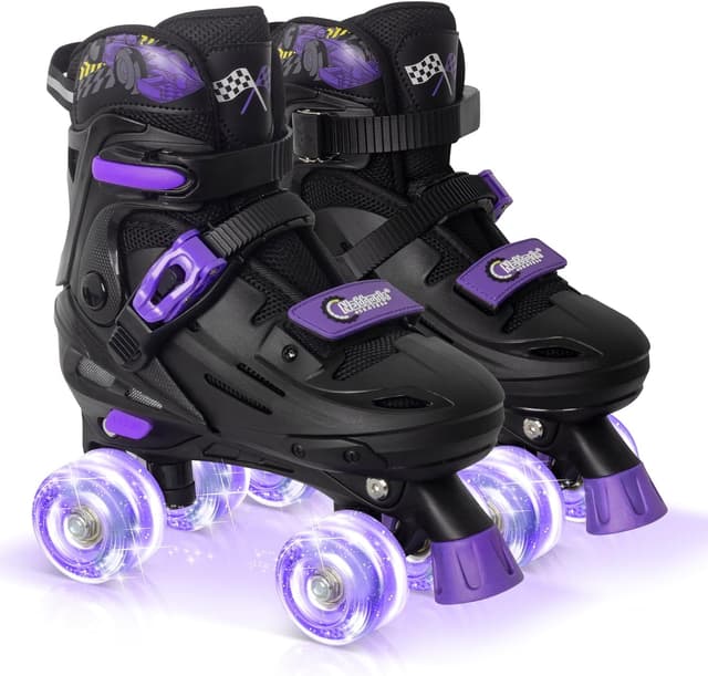 Thumbnail 6 de Nattork Adjustable Roller Skates for Kids (Ages 4–16) with ABEC-7 Bearings and Rear Brake