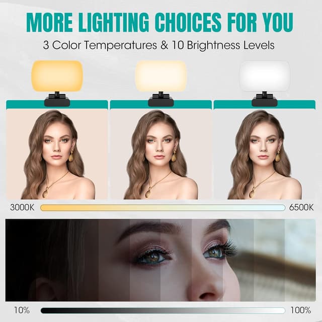 Detalle 2 de RealPlus Videokonferenz Licht 120 LED