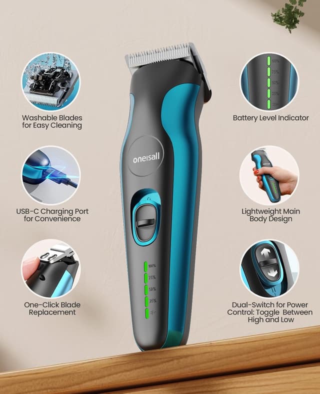 Thumbnail 6 de oneisall Profi Hundeschermaschine 2000mAh 4h