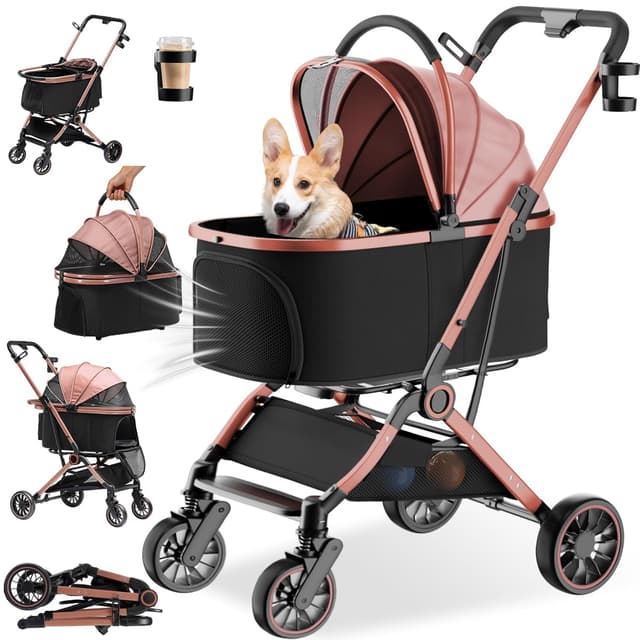 Detalle de GTPLAYER Hundebuggy 4-in-1 bis 25 kg