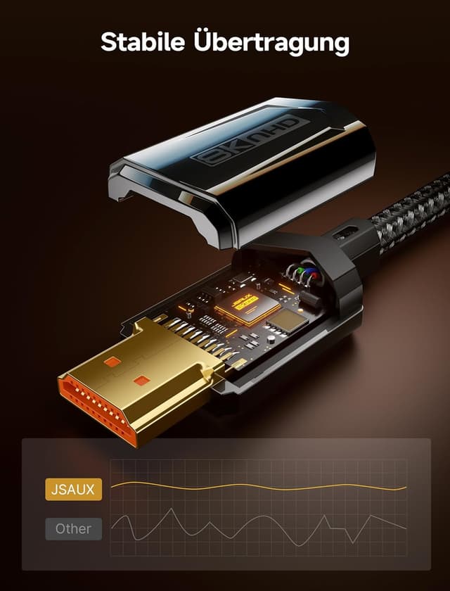 Thumbnail 6 de JSAUX HDMI 2.1 10K/8K Ultra High Speed Kabel (2 m, 2er-Set) mit 48 Gbps – für PS5, Xbox & 8K/120Hz