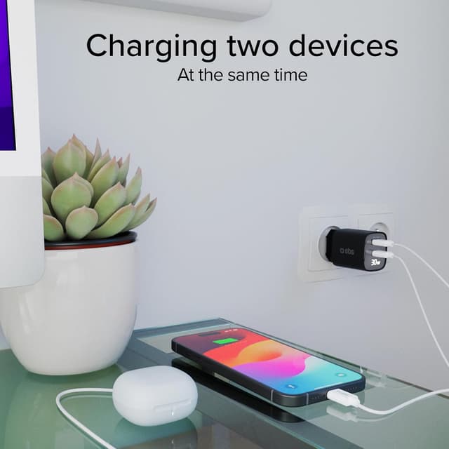 Thumbnail 5 de SBS Cargador multipuerto 30 W USB-C USB-A