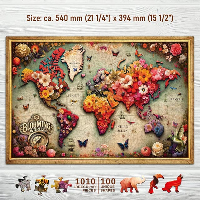 Thumbnail 3 de WOODEN.CITY Holzpuzzle 1000 Teile 52 x 37,5 cm