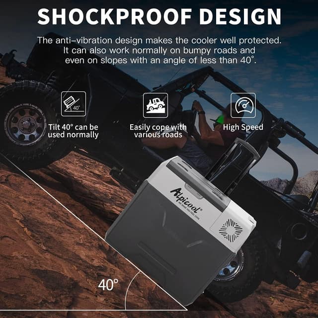 Detalle 1 de Alpicool CX40 Kompressor-Kühlbox 40 L