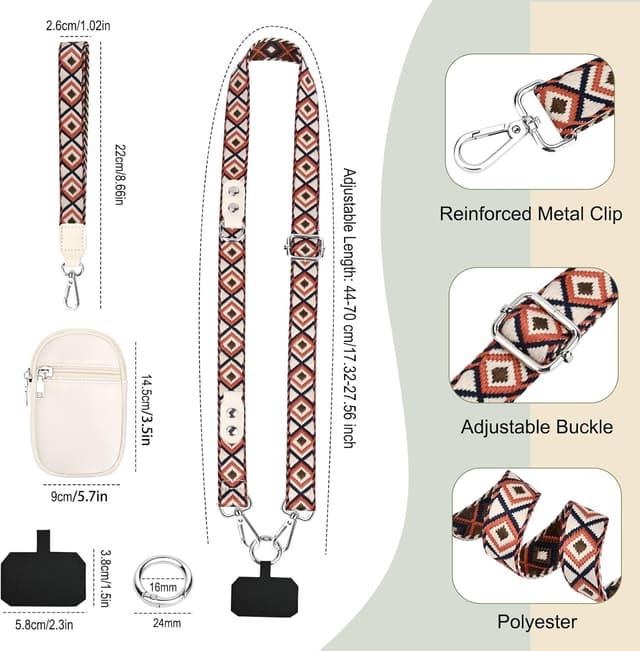 Thumbnail 3 de KTUEOV Cordon Telephone Portable 44–70 cm