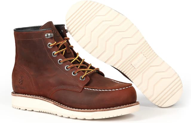 Detalle 2 de SL-Saint Herren Arbeitsstiefel Weiche Moc Toe 6" Keilsohle