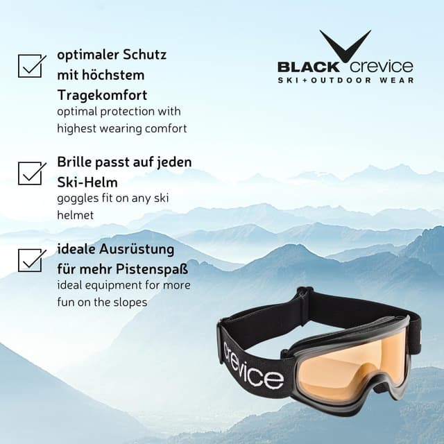 Thumbnail 4 de Black Crevice Occhiali da Neve Nero