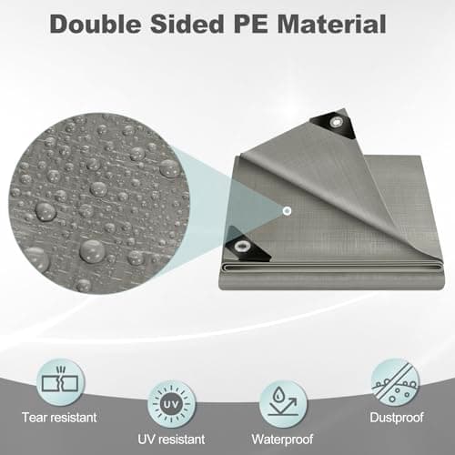 Thumbnail 2 de WOLTU Lona Impermeable Exterior PE 3x3m ☔ Resistente UV