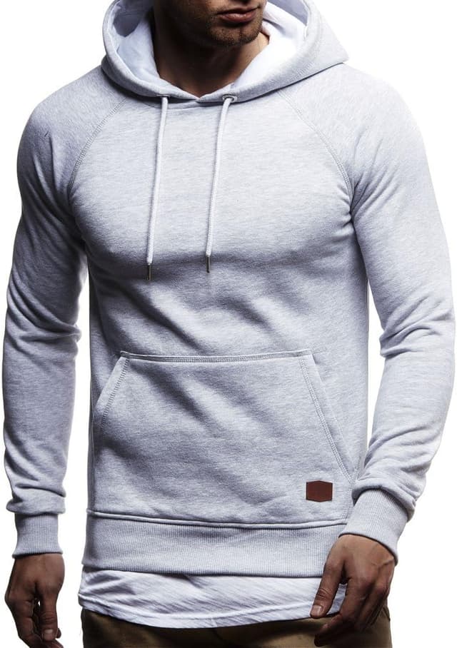 Detalle 2 de Sweat-shirt à capuche confortable en slim fit