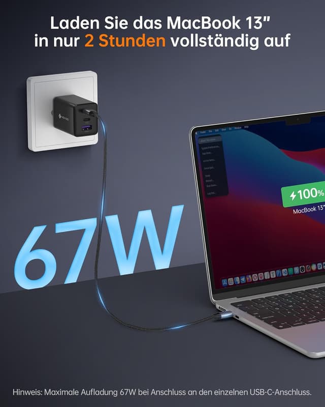Thumbnail 1 de NOVOO 67W USB C Ladegerät