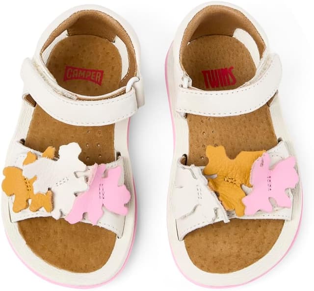 Detalle de Camper Baby Girl’s Bicho K800588 Strap in Natural White