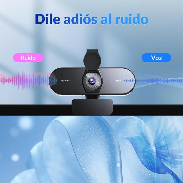 Thumbnail 4 de NEWORK Cámara Web 4K UHD con Micrófonos Duos y Privacidad 🎥