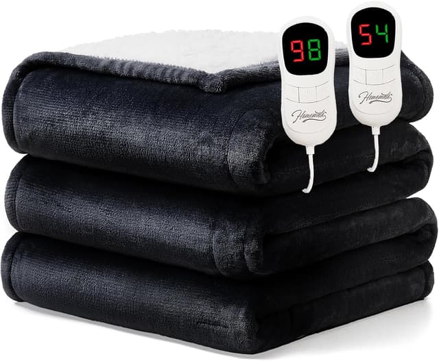 Detalle de Homemate Electric Heated Blanket (King Size) 100"x90" Dual Control