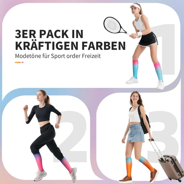 Thumbnail 4 de CAMBIVO Kompressionsstrümpfe Damen 15-20 mmHg 3er Pack