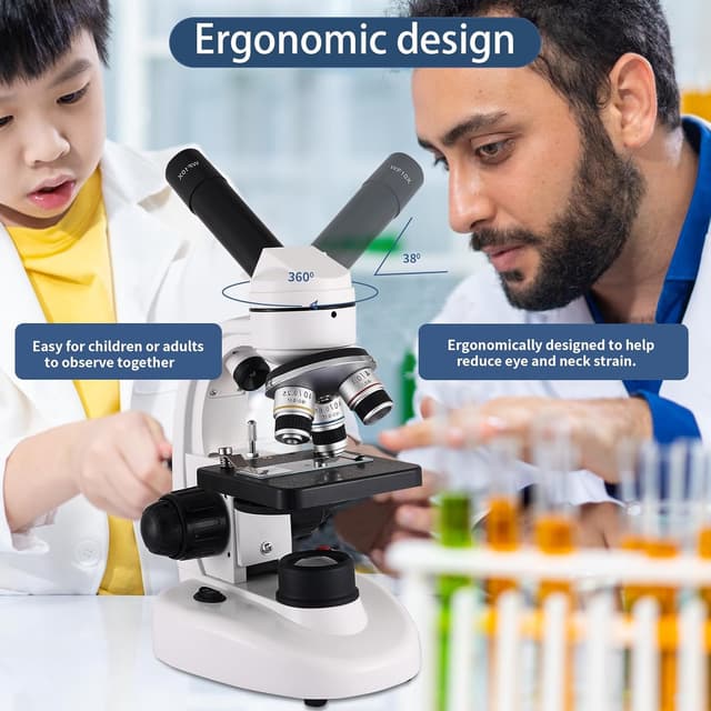 Thumbnail 6 de Microscopes for Adults WF10x WF25x Compound Microscope