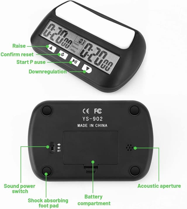 Thumbnail 4 de Mkitnvy Reloj de Ajedrez Multifunción