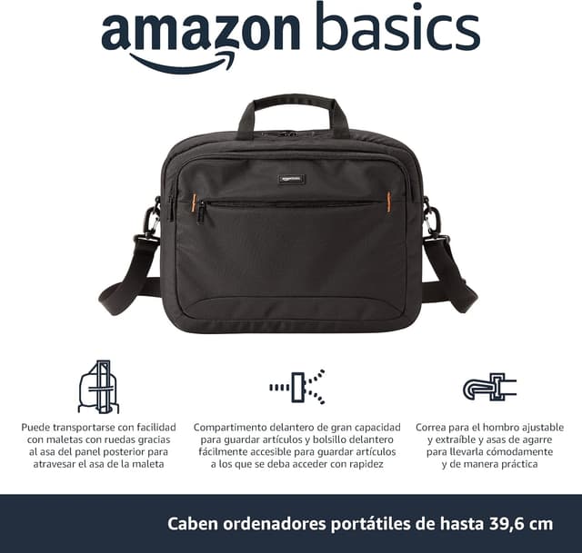Thumbnail 1 de Amazon Basics Maletín Compacto 15,6" para portátil 💼