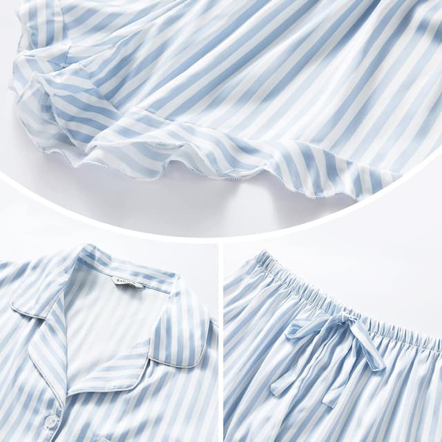 Detalle 2 de SAPJON Satin Silk Pajamas 2Pc sleepwear set