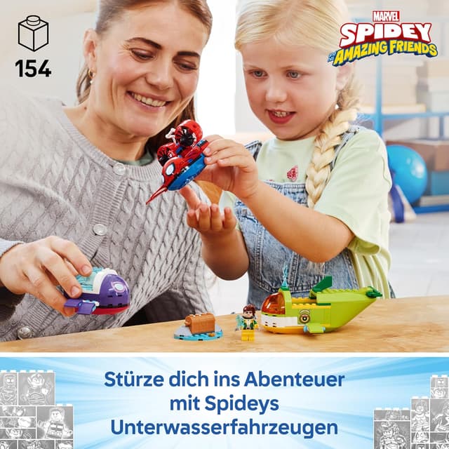 Detalle 2 de LEGO Marvel Spidey und seine Super-Freunde 11207 Unterwasserfahrzeuge mit 3 U-Booten und 3 Minifiguren