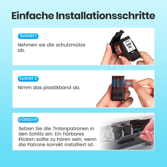 Thumbnail 4 de Glliter 545XL 546XL Druckerpatronen 400 Seiten đź–¨