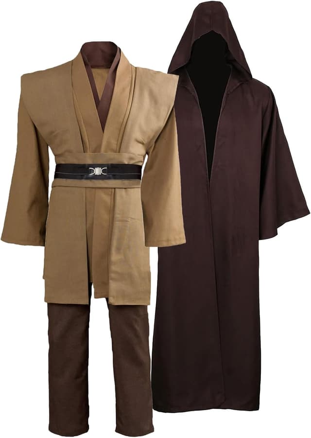 Detalle de GOLDSTITCH men’s hooded tunic robe full set (Halloween cosplay costume)