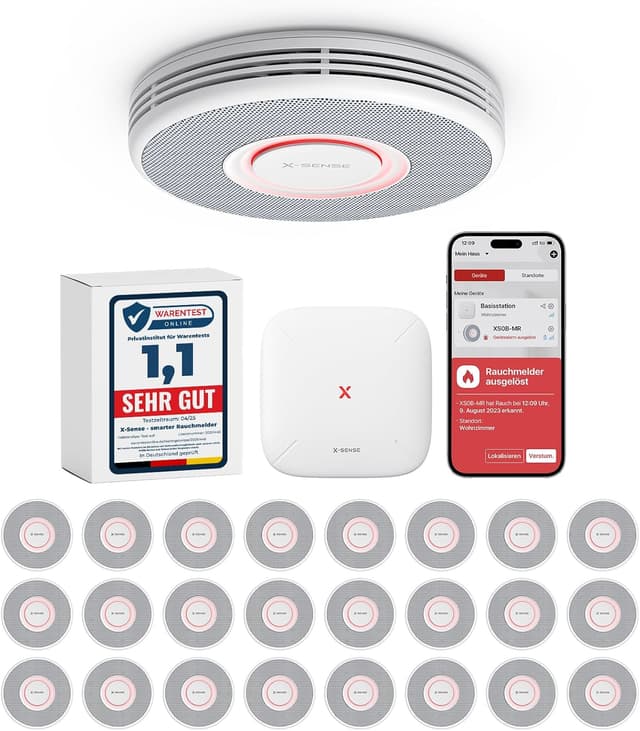 Detalle de X‑Sense XS0B‑MR241 Brandmelder 24er Set