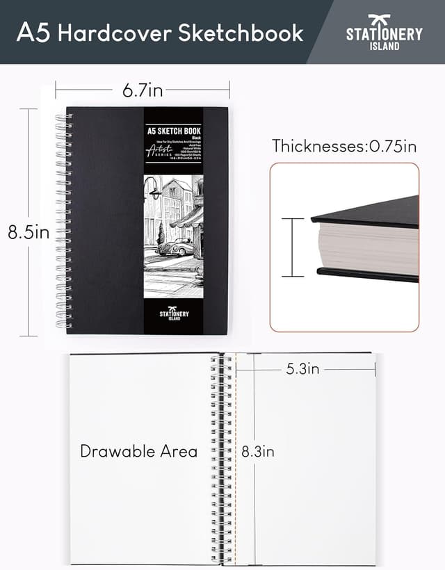 Thumbnail 5 de Stationery Island A5 Sketch Pad