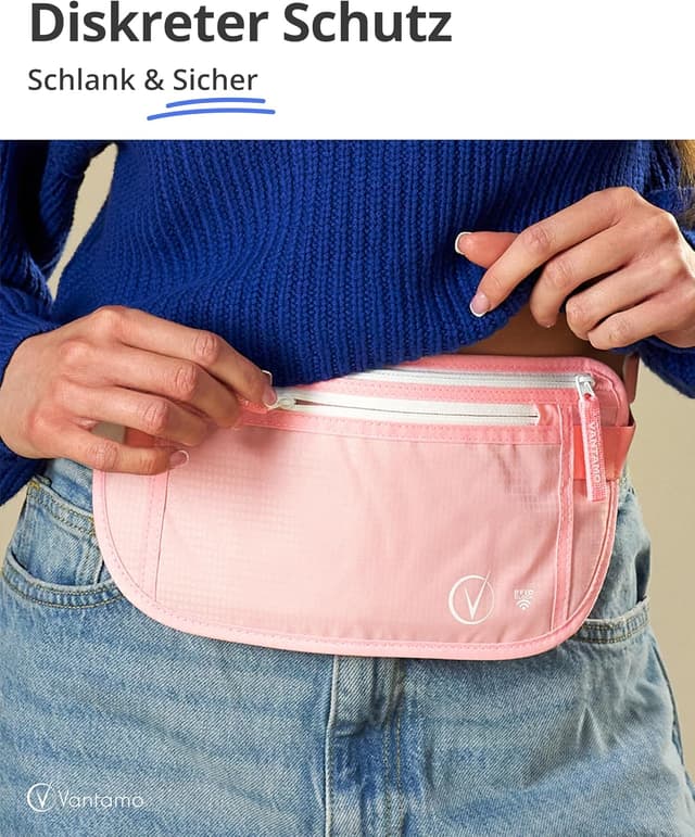 Thumbnail 1 de Vantamo Bauchtasche Ultraflach mit RFID-Schutz