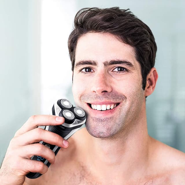 Detalle 2 de Hatteker Electric Shaver Rotary Razor Waterproof Cordless