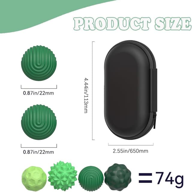 Detalle 1 de 8PCS Magnetic Fidget Balls Magnetkugeln Stressball Grün