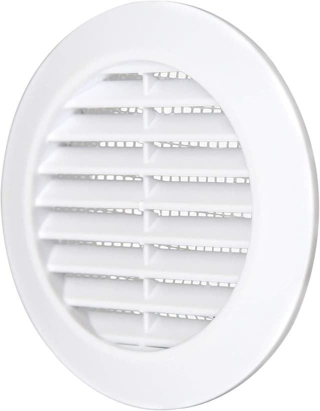 Detalle de Awenta Lüftungsgitter aus ABS-Kunststoff rund Ø 90/115 mm, weiß