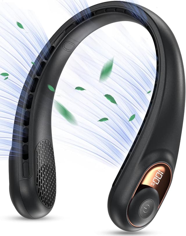 Thumbnail 6 de KIDEE Kid’s Neck Fan (4000mAh) – Portable Bladeless Wearable Fan with 360° Airflow, 3 Speeds