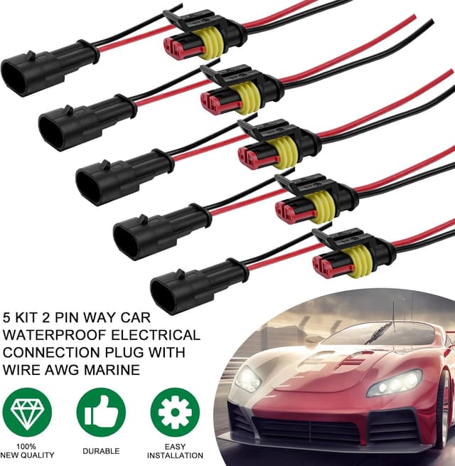 Thumbnail 4 de URAQT 2‑Polig Steckverbinder Set 5 Sätze