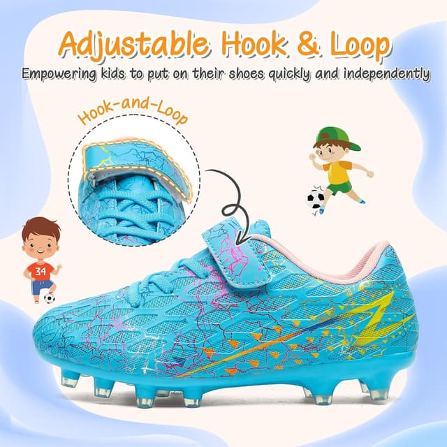 Thumbnail 5 de Kids FG/AG Football Boots with Strap