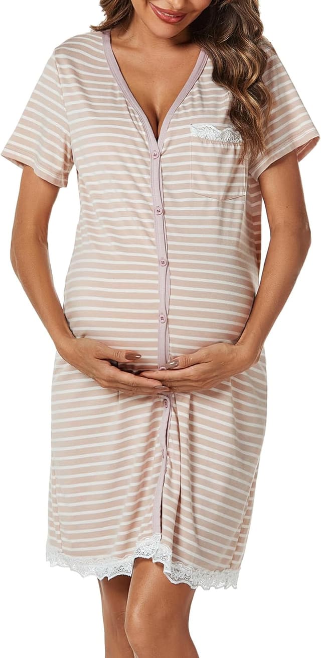 Thumbnail 1 de Uniexcosm Maternity Nursing Nightdress 95% Cotton