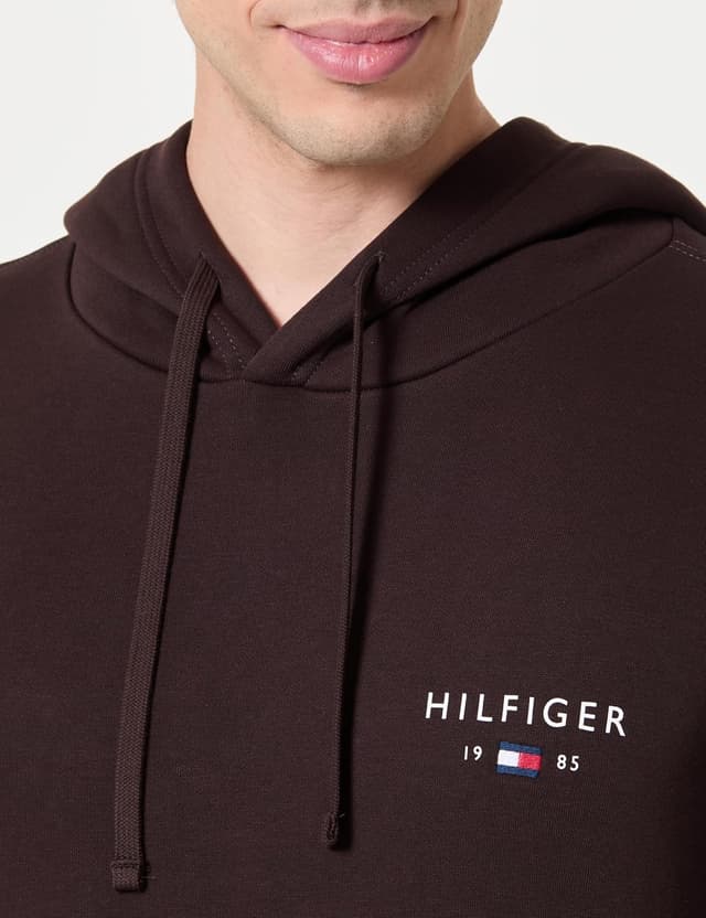 Detalle 2 de Tommy Hilfiger Men’s Brand Love Small Hilfiger Pullover Hoodie (MW0MW41429)