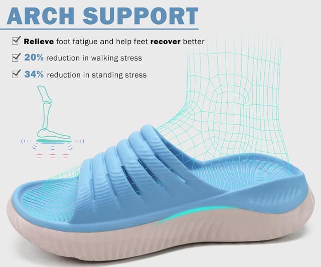 Thumbnail 2 de KuaiLu Womens Recovery Sandals plantar fasciitis support