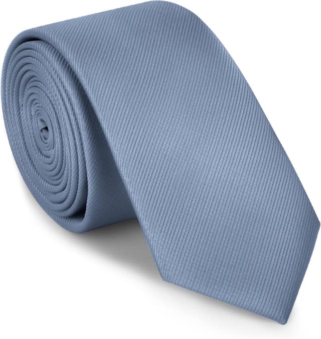 Detalle de URAQT Corbata de Hombre Azul Grisáceo