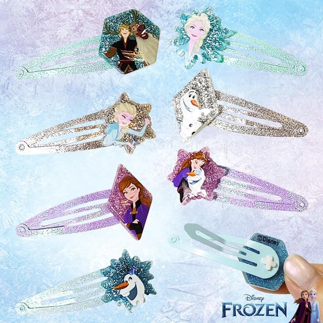 Thumbnail 4 de Disney Frozen Kids Hair Clips 8 Pack 🎀